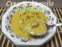   Crema de pollo y verduras