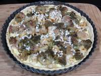   QUICHE DE COLIFLOR VERDE CON GAMBAS 