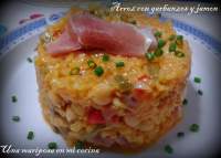   Arroz con garbanzos y jamon