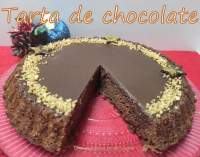   Tarta de chocolate con ganache