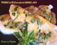   Pechugas de Pollo en salsa de Albahaca y Nata, receta de Mar Simonelli