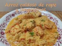   Arroz caldoso de rape y langostinos