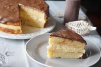 
Pastel de crema o Boston cream pie  