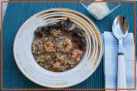   D.C. Risotto con gambas, tomates secos y vermouth