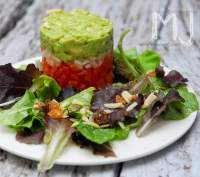   TARTAR DE TOMATE CON GUACAMOLE