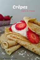 Crêpes con nata y fresas