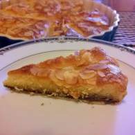 Tarta de frangipane, pera y chocolate