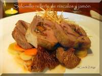   Solomillo de cerdo relleno de níscalos