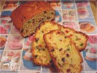   Plumcake de frutas escarchadas y pasas