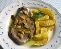   BISTEC DE TERNERA FRITO CON AJOS Y PEREJIL