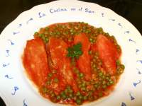   COLITAS DE MERLUZA CON TOMATES