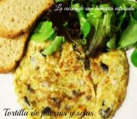 Tortilla de puerros y setas, algo sencillito para variar ~ COCINA DE UNA BANCARIA ESTRESADA