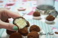 Mi Recetario por Elena Pilar: Trufas de coco y chocolate