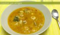 Cocinar con amigos: Sopa de gambas y chirlas #RecetasSolidariasParaNavidad