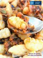 Cocinax2. Las recetas de Laurita.: Ñoquis de patata (pasta fresca) con salsa puttanesca