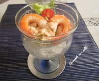                  Cocinando para ellos : COCTEL DE GAMBAS 