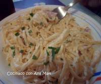 Cocinando con Ana Mari: Tallarines Carbonara