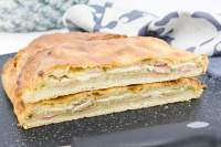 e-cocinablog: empanada de berenjena, beicon y queso