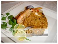 Salseando en la cocina: Arroz marinero de Calasparra, con almejas, langostinos y cigalas